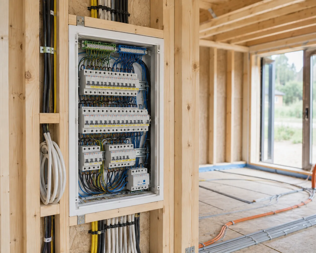 Elektroinstallation im Haus